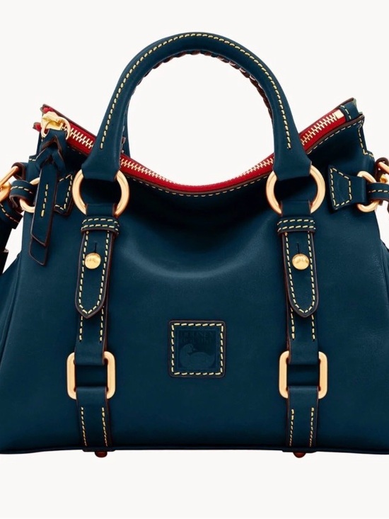 Dooney & Bourke Handbags - Dooney & Bourke navy Florentine Leather Satchel never used NEVER USED (gift)